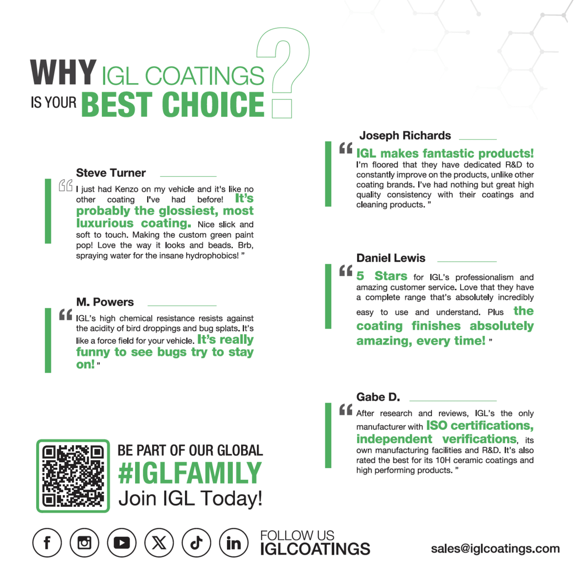 IGL Coatings Ecocoat Brochure: Best Ceramic Coatings