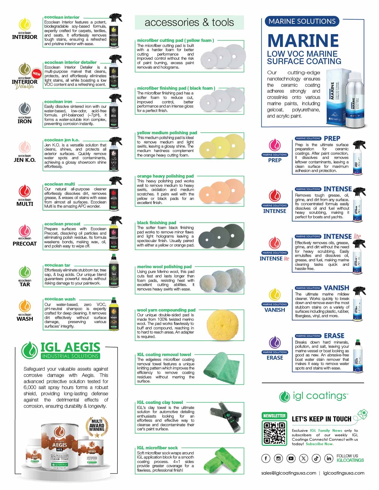 IGL coatings product leaflet series full