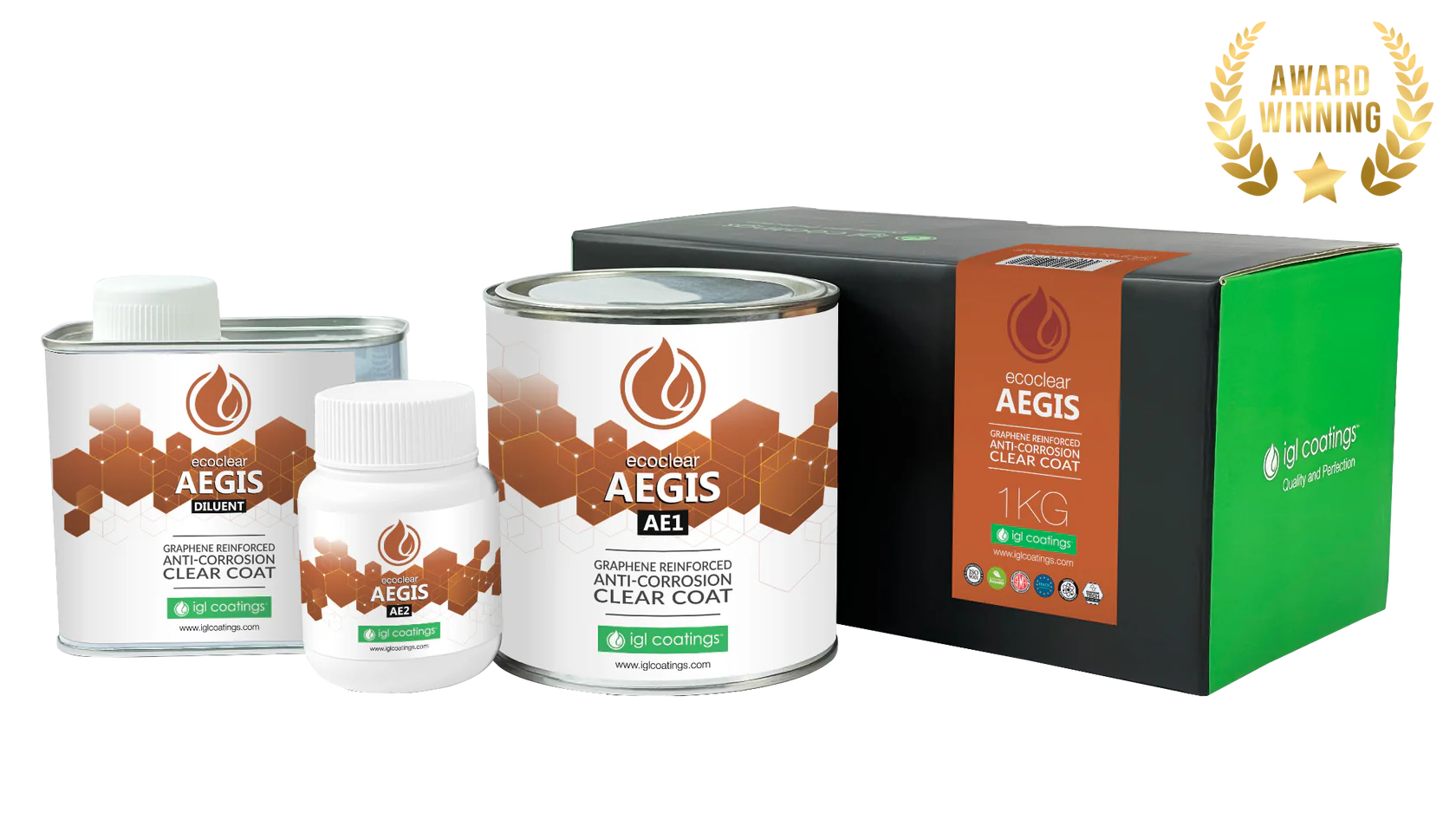 IGL AEGIS INDUSTRIAL ECOCLEAR - COMPLETE 1KG KIT